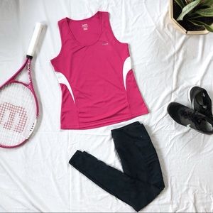 Reebok Pink PlayDry Athletic Tank Top Sports Shirt